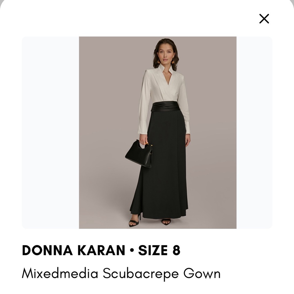 Donna Karan Black Maxi Skirt